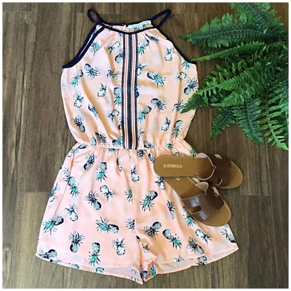 Collective Concepts Pants - LAST ONE‼COLLECTIVE CONCEPTS Pineapple Romper